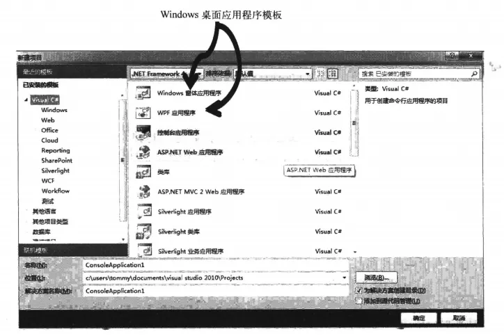 Windows 桌面应用程序示意图